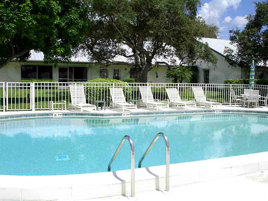 Park West Villas Community Pool and Sun Deck Furnishings